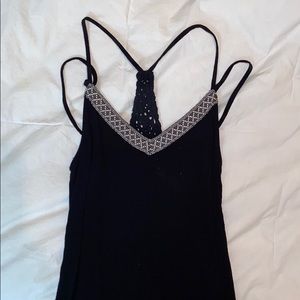 Black detailed tank
